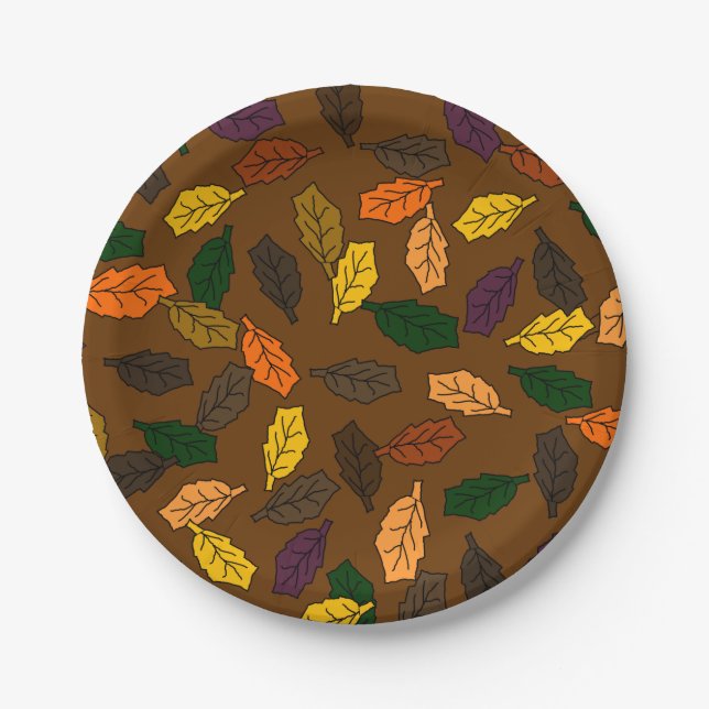 Fall Seasonal Paper Plates (Front)