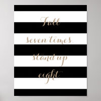 Fall Seven Times, Stand Up Eight Poster