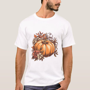 Fall Shirt Women Vintage Pumpkin Autumn Graphic Th