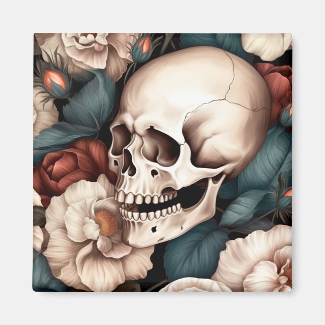 Fall Skulls Decoration Magnet (Front)