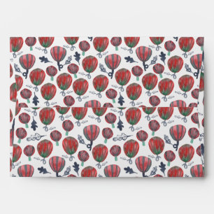 Fall Spice Pumpkins Watercolor Pattern Envelope