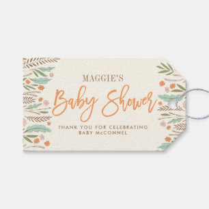 Fall Sprigs Gender Neutral Baby Shower Gift Tag