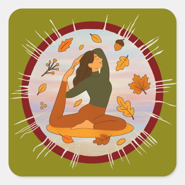 Fall Square Sticker (Front)