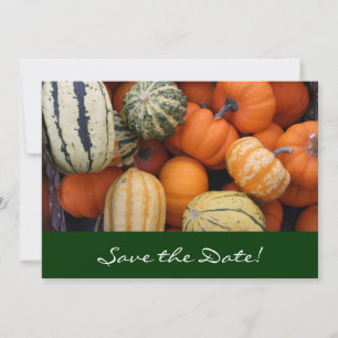 Fall Squash Harvest Save the Date Card