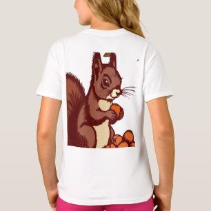 Fall Squirrel Kids' Classic T-Shirt Front/Back
