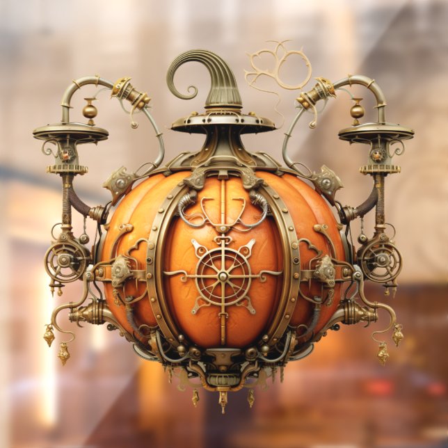 Fall Steampunk Pumpkin Window Cling (Sheet 2)