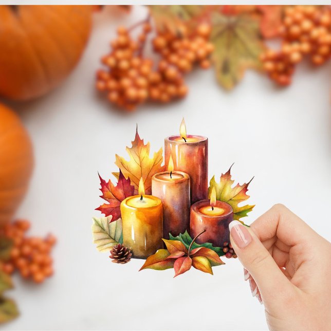 Fall Stickers Custom-Cut Vinyl Sticker (Creator Uploaded)