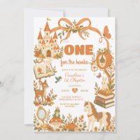 Fall Storybook One For The Books Girl 1st Birthday