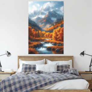 Fall Stream Canvas Print
