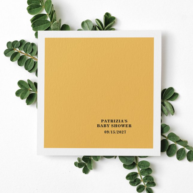 Fall Sunflower Baby Shower Napkin (Creator Uploaded)