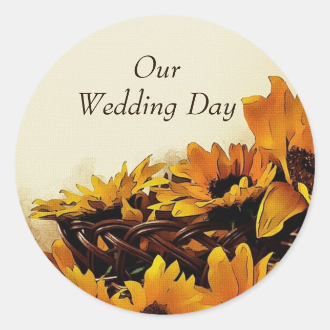 Fall Sunflower Stickers (Front)