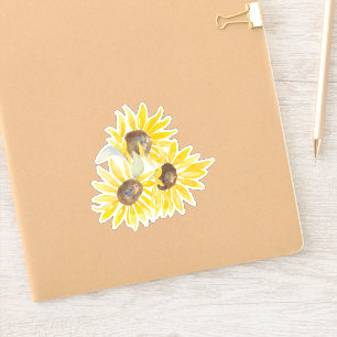 Fall Sunflower Vinyl Sticker
