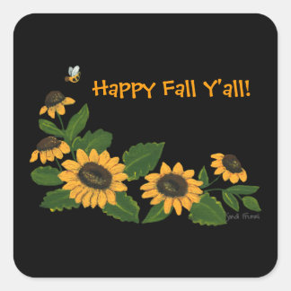 Fall Sunflowers Sticker