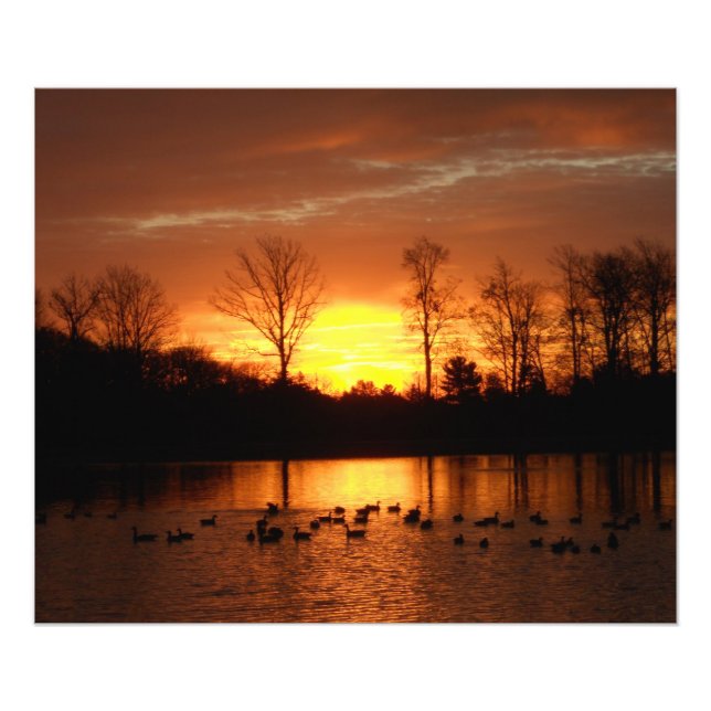 fall sunrise photo print (Front)