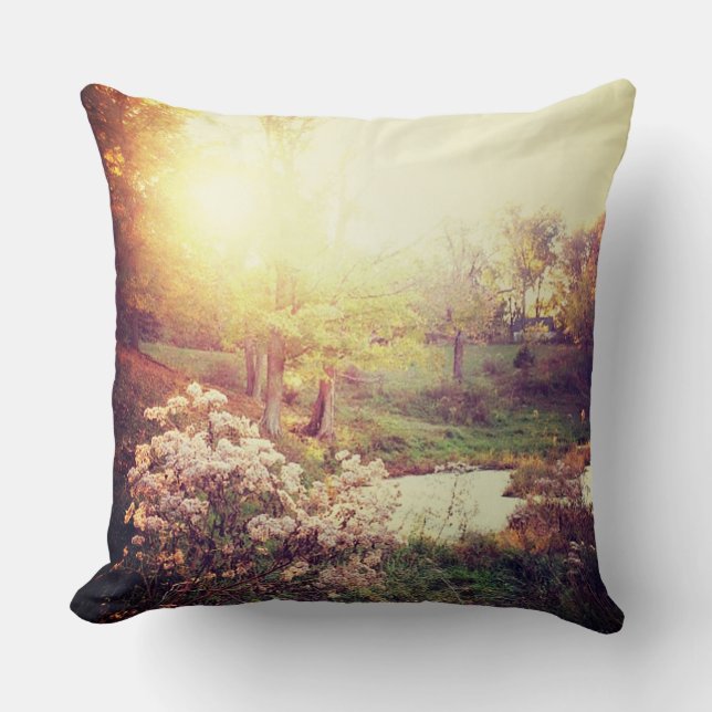 Fall Sunset Pillow (Front)