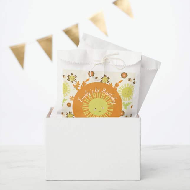 Fall Sunshine Autumn Birthday Party Favour Bags (Party)