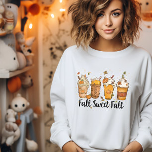 Fall sweet Fall Pumpkin Spice Coffee Cup Sweatshirt