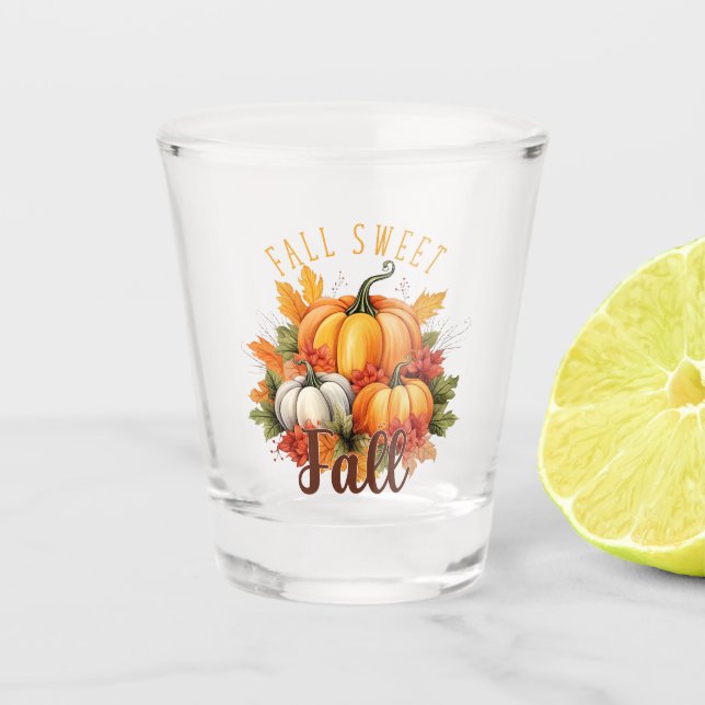 Fall Sweet Fall Shot Glass (Front)