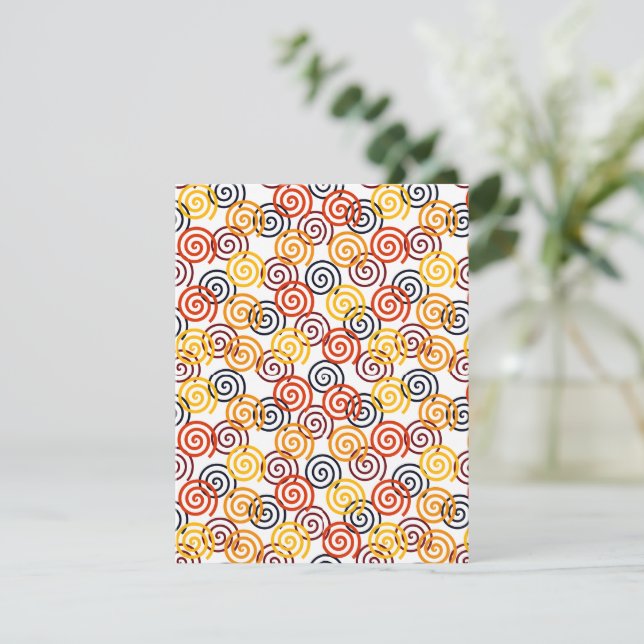Fall Swirls  Card (Standing Front)