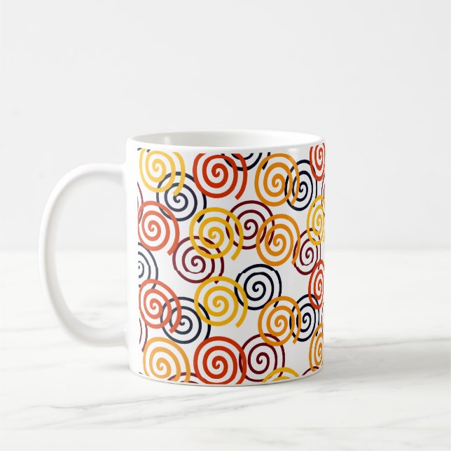 Fall Swirls  Coffee Mug (Left)