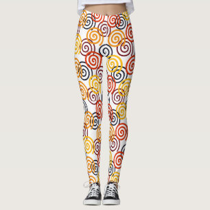 Fall Swirls  Leggings