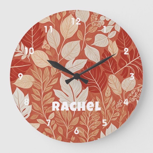 Fall Tapestry Large Clock (Front)