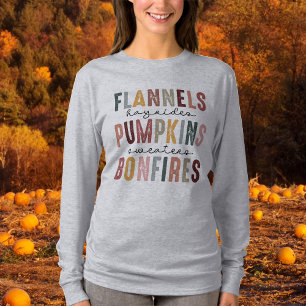 Fall-tastic Trendy Graphic Long Sleeved T-Shirt
