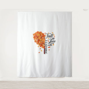 Fall Teacher Fall In Love With Learning Thanksgivi Tapestry