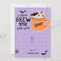 Fall Teacher Halloween Coffee Gift Card holder