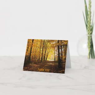 Fall thank you card