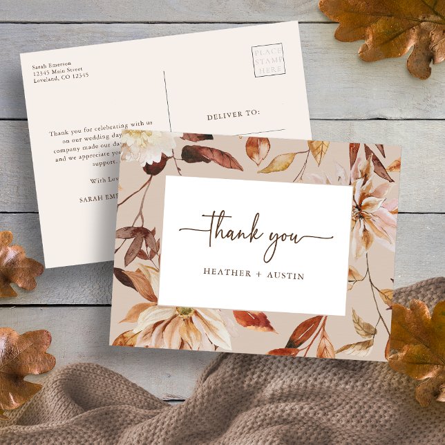 Fall Thank You Postcard (Fall Thank You Postcard
)