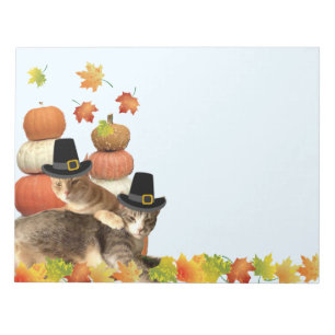 Fall / Thanksgiving Cat Note Pad