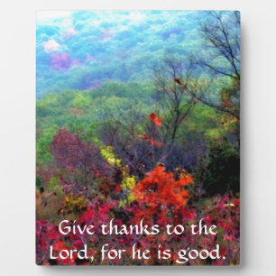 Fall Thanksgiving Photograph Plaque