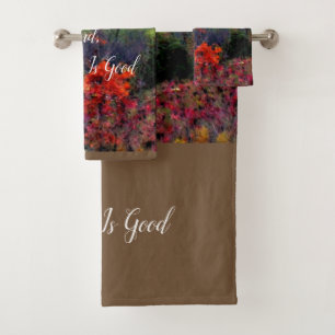 Fall Thanksgiving Scripture Bath Towel Set