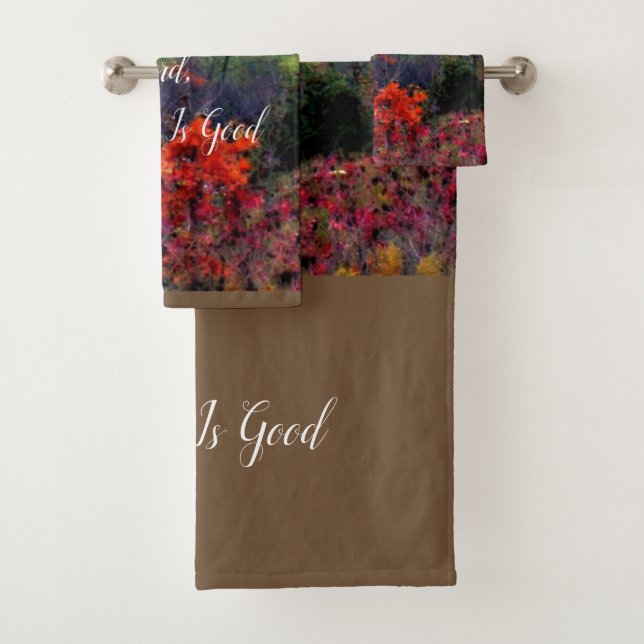 Fall Thanksgiving Scripture Bath Towel Set (Insitu)