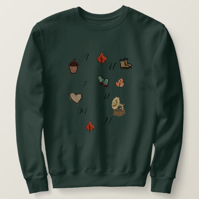 fall theme sweater  (Design Front)