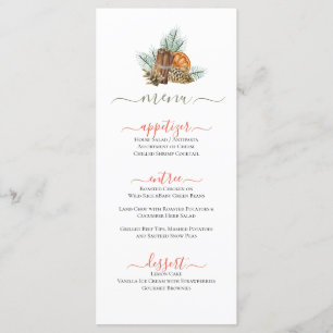 Fall Themed Cinnamon Sticks & Orange Slices  Menu