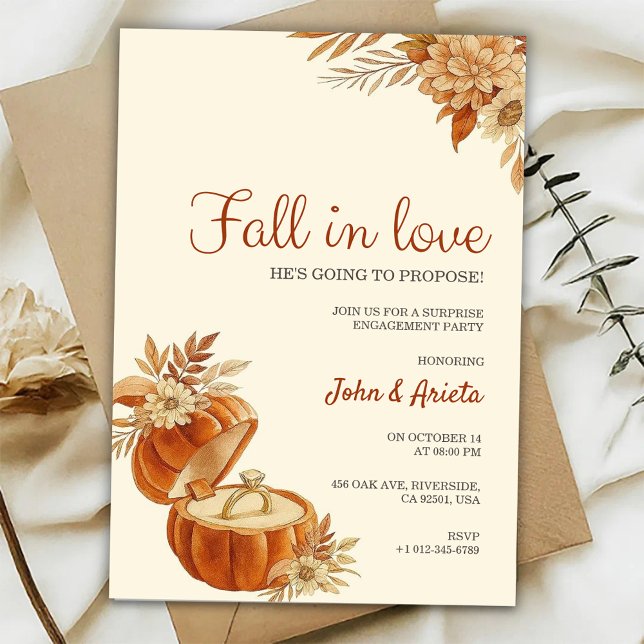 Fall themed engagement party Invitation (Creator Uploaded)