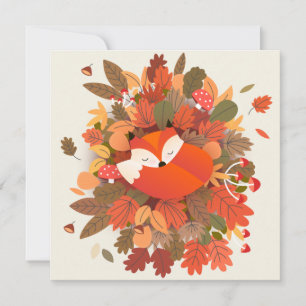 Fall Themed Holiday Card