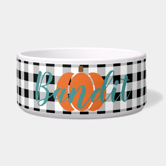 Fall Themed Home Decor with Buffalo check (Front)