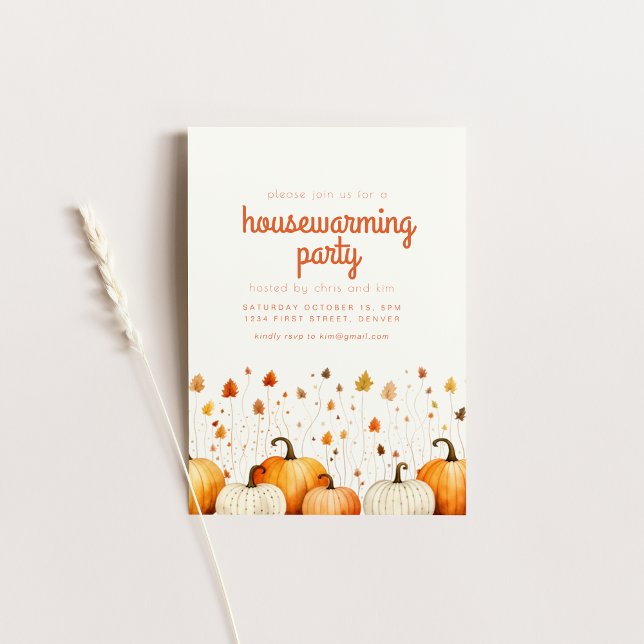 Fall Themed Housewarming Party Invitation (Creator Uploaded)