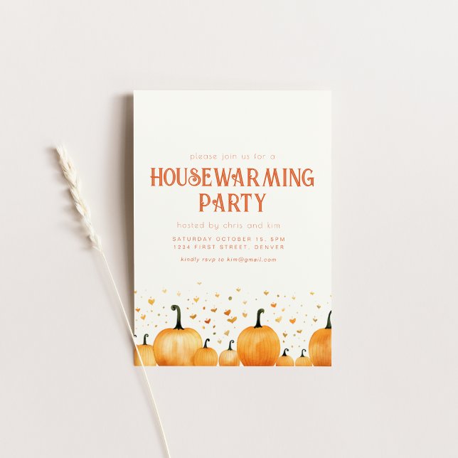 Fall Themed Housewarming Party Invitation (Creator Uploaded)
