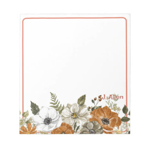 Fall Themed Personalised Notepad