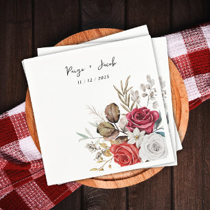 Fall Themed Reception Autumn Wedding Napkin