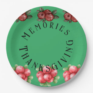 Fall Themed Thanksgiving  Paper Plate