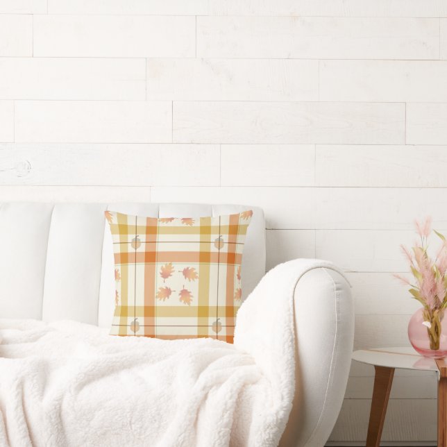 Fall Time Plaid Cushion (Couch)