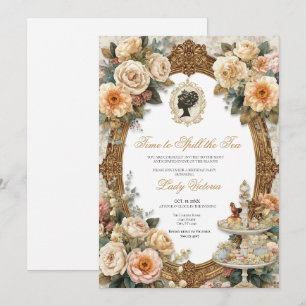 Fall Time to Spill the Tea Bridal Shower Invitation