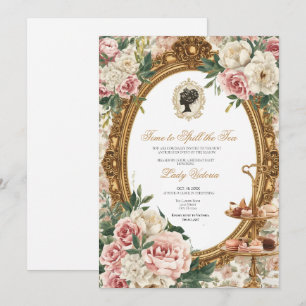 Fall Time to Spill the Tea Bridal Shower Invitation