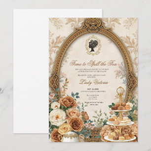 Fall Time to Spill the Tea Bridal Shower Invitation