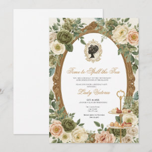 Fall Time to Spill the Tea Bridal Shower Invitation